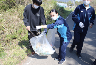 西山学院高中：春季环保活动